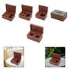 Original Solid Wood Tea Box with Optimized Space for Cups And Teapots, Secure Closure, Soft