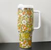 Flower Tumbler 40oz Ice Cup Large Capacity Car Cup Beer Cup