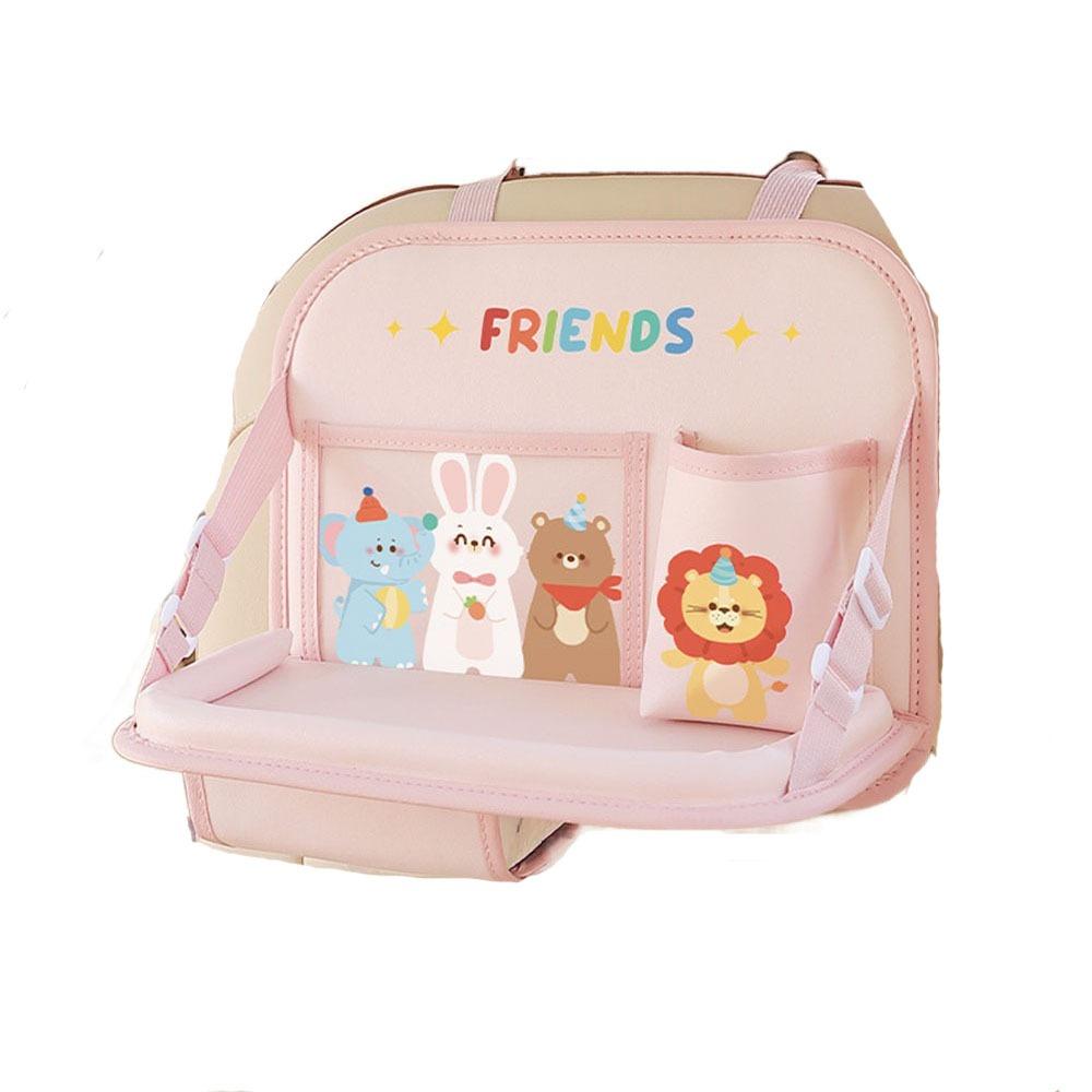 Large Capacity Foldable Car Backseat Table Food Tray Car Work Dining Table Car Organizer