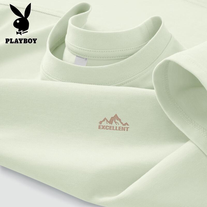 Playboy Men s 2026 Summer Pure Cotton Short Sleeve T-Shirt L
