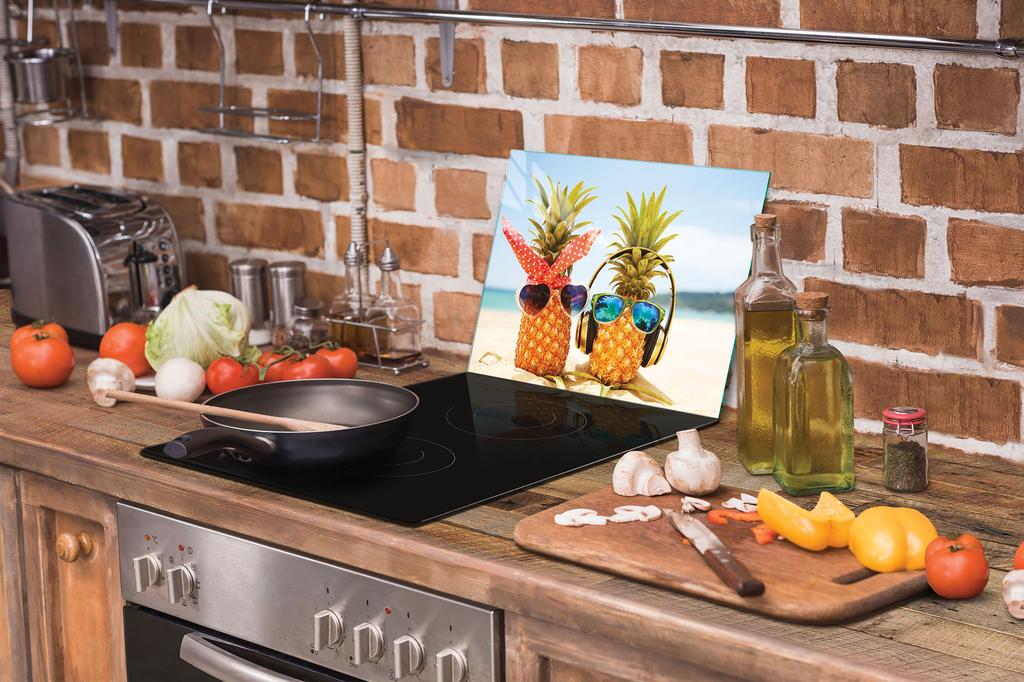 SZKLANA DESKA DO KROEJNIA 30x22 ANANAS