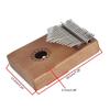 Cute Mahogany 17 Key Mini Kalimba Wood Material Thumb Piano Gift Keyboard Instrument Finger Piano Best for Kid, Beginner
