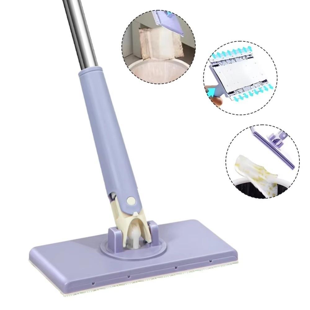 Snap-Grip Clever Mini Mop Wet and Dry Use Clip Sweeper Mopping Stick New Disposable Dust Mop