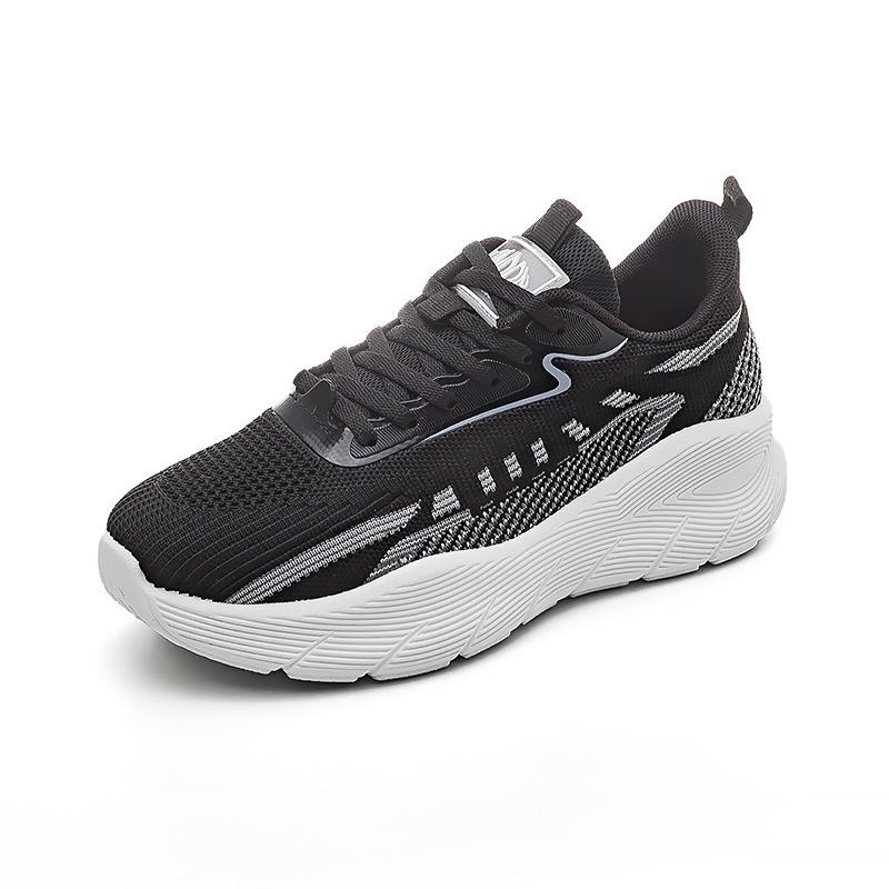Fliegende gewebte Sportschuhe Damen Frühling neue Paare atmungsaktiv dicksohlige Laufschuhe Freizeit