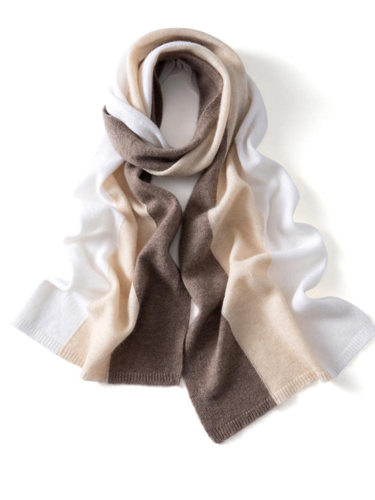 

Color Blocking Patchwork Wool Cashmere Scarf Scarves Wrap Small Shawl Cashmere Pashmina Women Light-thin Wraps 180x35cm