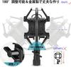 ROTKUEIEE Desktop Microphone Stand Shock Mount Pop Filter Adjustable Noise Telescopic Design for Condenser Suitable for and Includes Microphone Holder