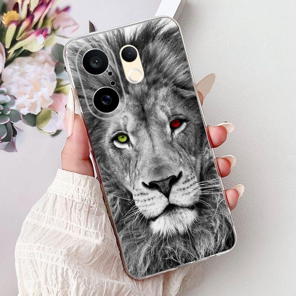 For Vivo S30 Pro Mini V2465A Cool Dragon Tiger Painted Phone Case For Vivo S30Pro Mini 5G Soft Silicone TPU Cases