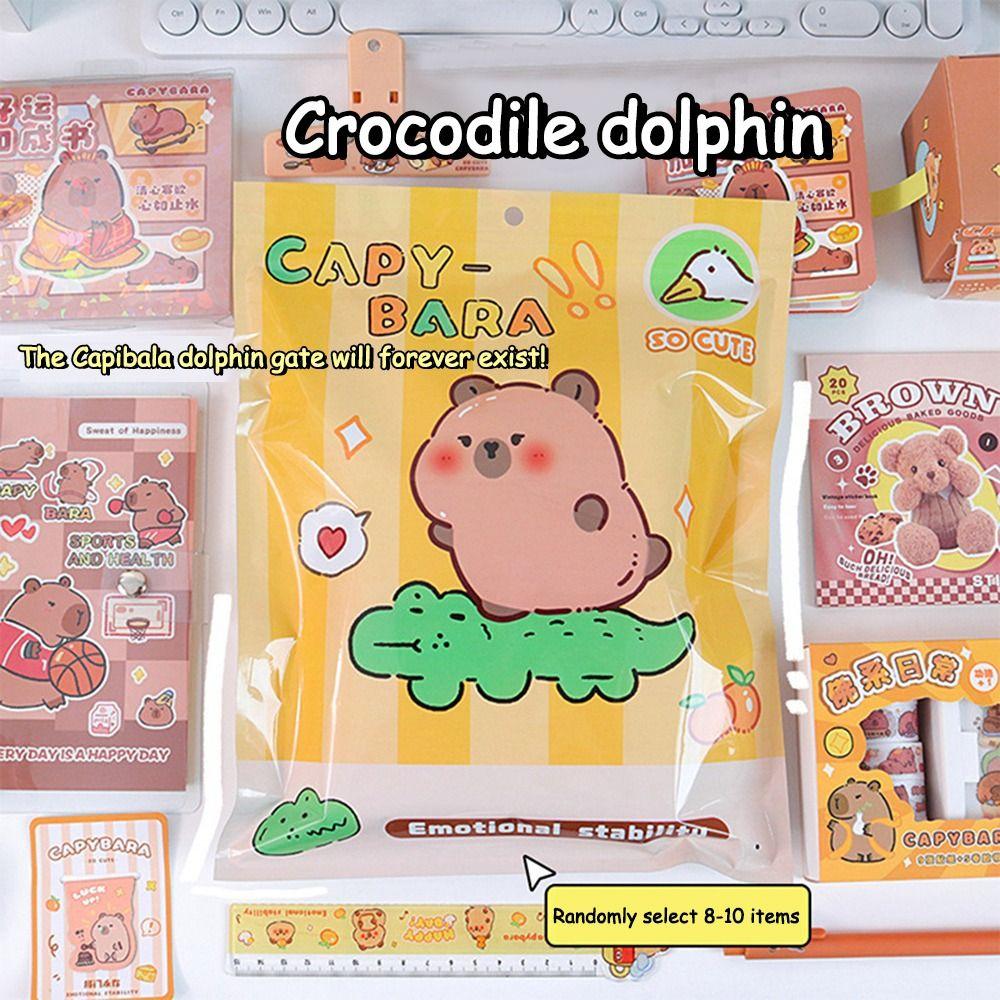 Funny Capybara Notebook Stationery Set Capibara Lucky Blind Bag Students' Opening Gifts