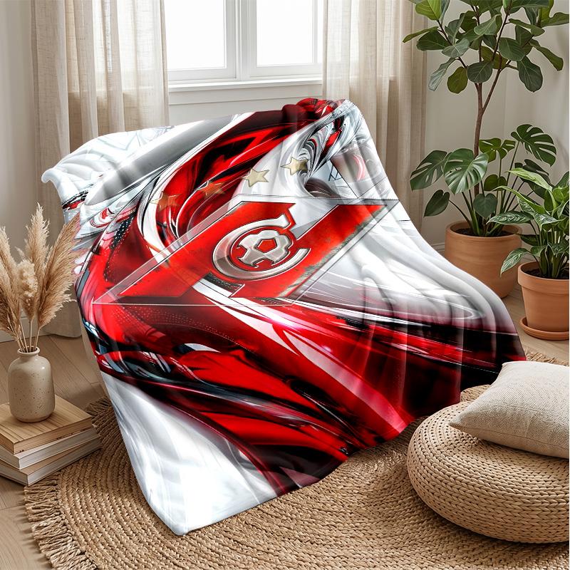 Spartak Moscow Theme Blanket Soft Flannel Fleece Blanket Warm Lightweight Throw Blanket for Home Sofa Bed