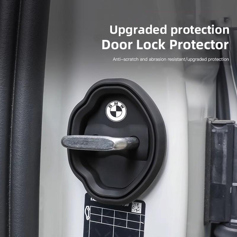 Capa de Silicone para Fechadura de Porta Adesivo Absorvedor de Choque Anti-Ruído para Carro Para BMW E46 E90 E60 F30 F10 E39 i3 i4 X1 X2 X3 X5 X4 X6 X7 M3 M4