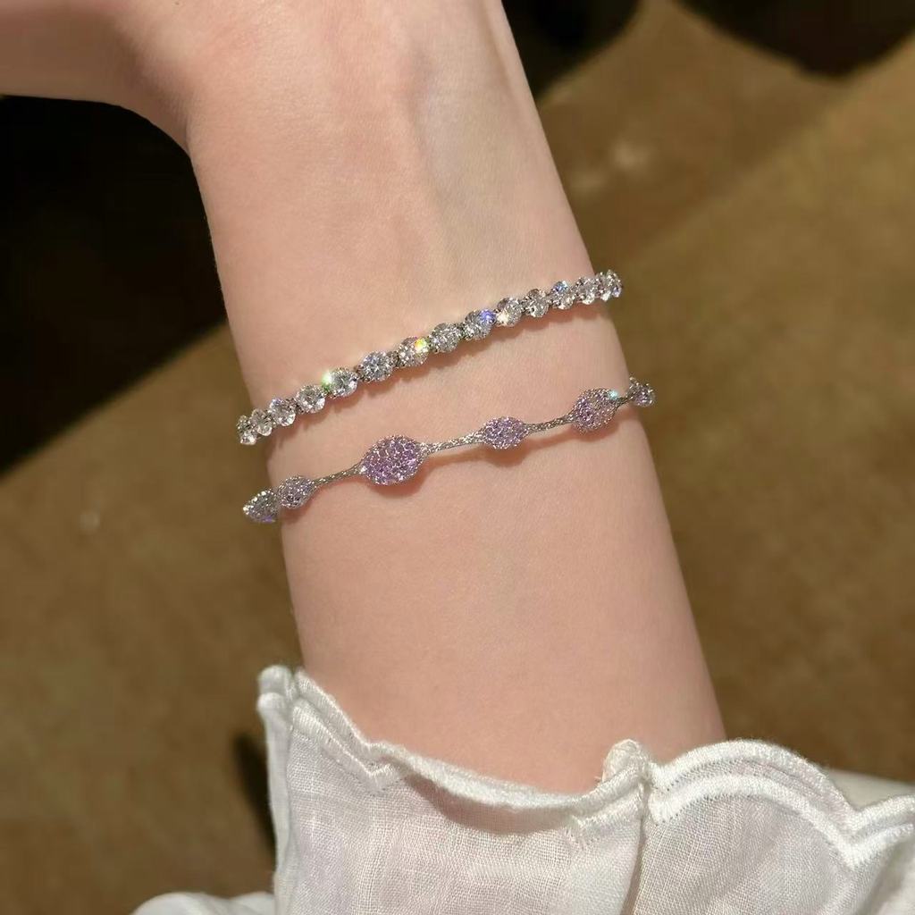 Zircon Round Minimalist Fashion Bracelet For Women Gift Wefare