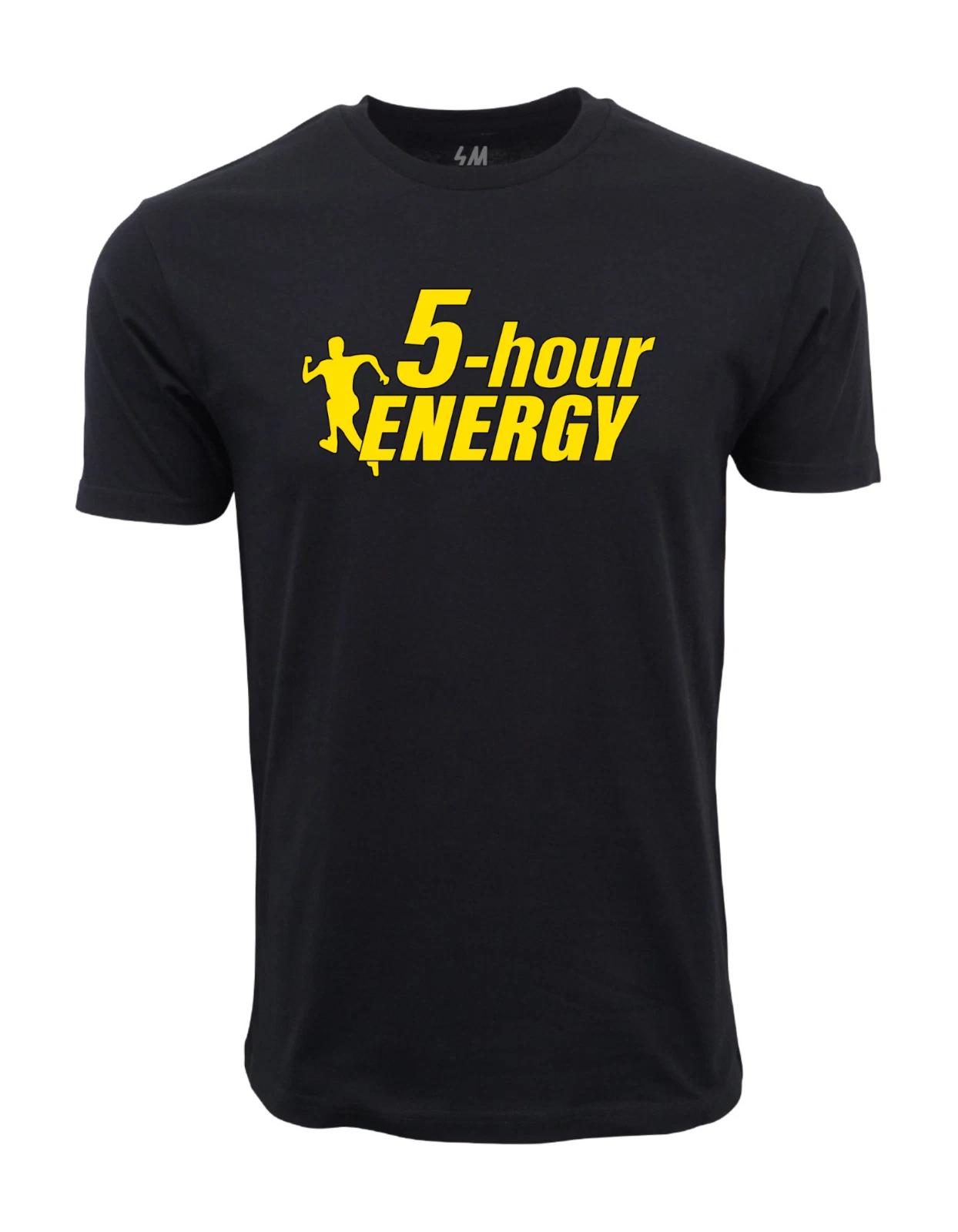 Unisex Adult Casual Graphic 5 Hour Energy Graphic T shirt T-Shirt XXXL