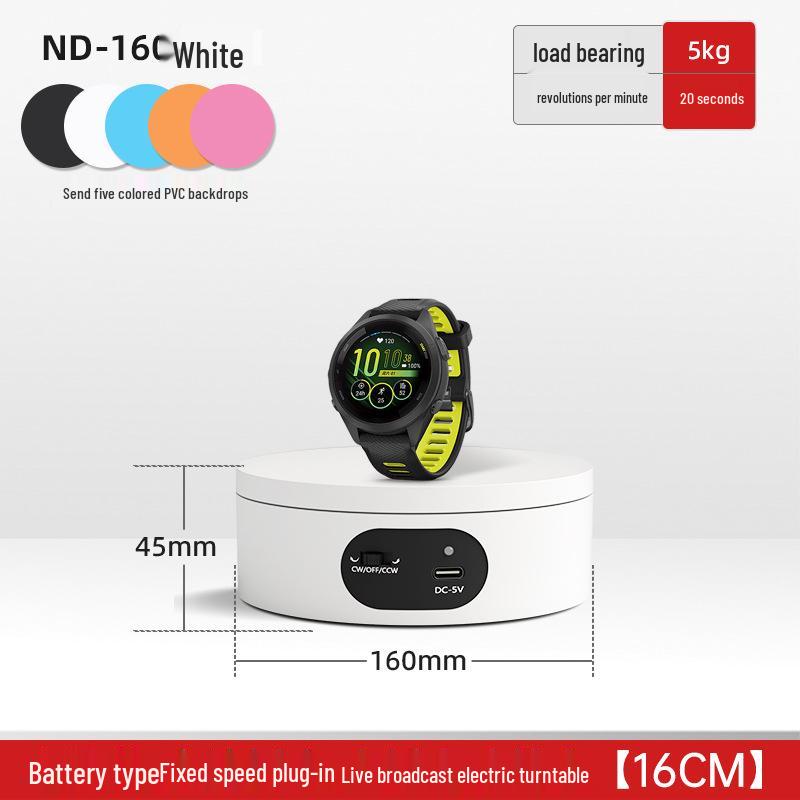 Turntable King Rotating Display Stand for Photography & Live Streaming