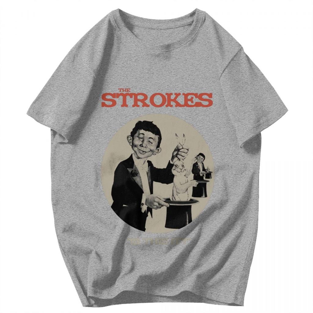 Men T Shirt Strokes 2025 Summer Y2K Graphic Quality Unisex Tops T Shirts
