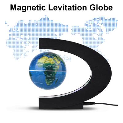 Magnetic Levitation Globe Novelty Ball Light Floating LED World Map Home Decoration Birthday Gifts Electronic Antigravity Lamp Toy For Kids