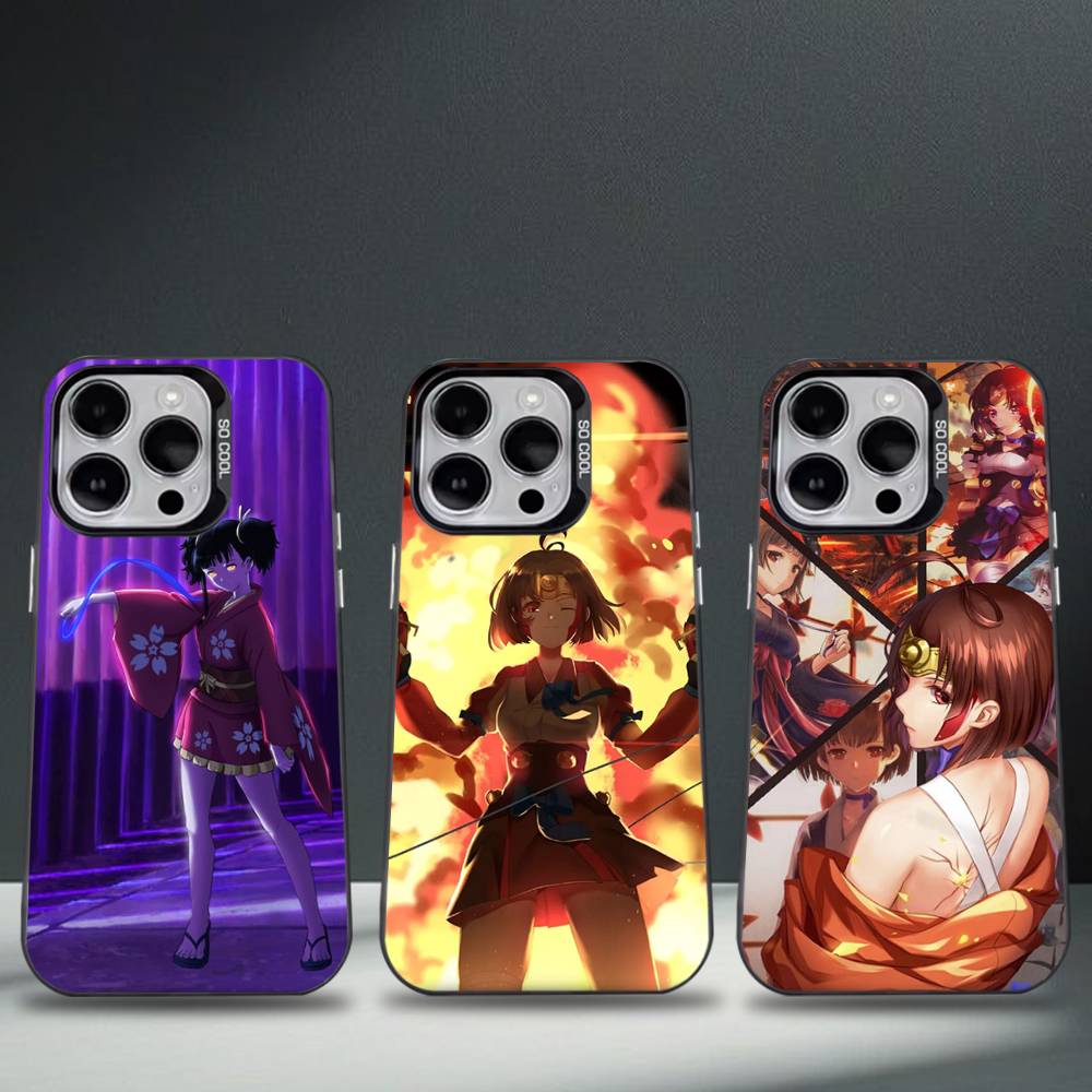 K-Kabaneri Iron Fortress Phone Case For iPhone 16,15,14,13,12,11,8,7,Pro,Max,Plus,Mini,XS,SE Anti Fall Black Matte Hard