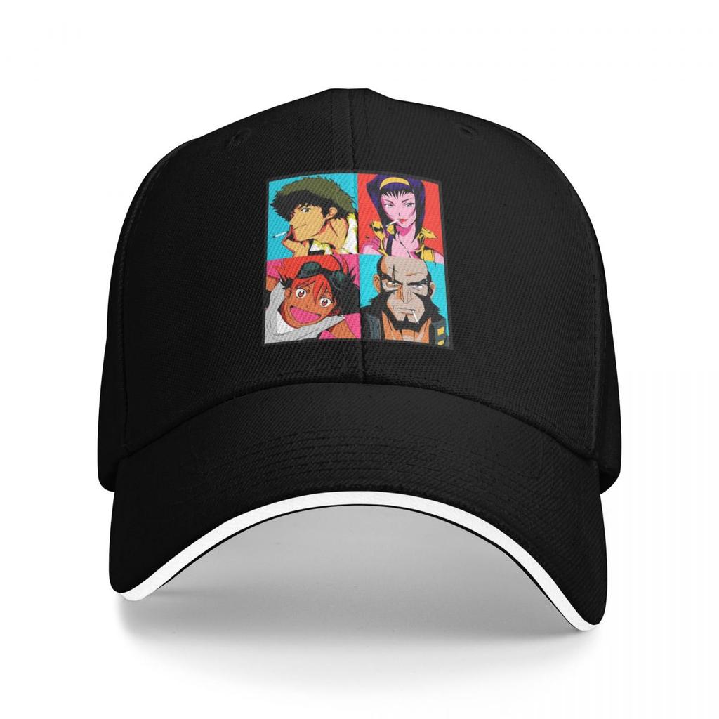 Animes Cowboy Bebop Logo Baseball Caps Snapback Baseball Hats Breathable Casual Casquette Outdoor Unisex