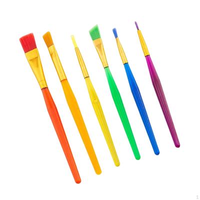 6x Paint Brushes Set, Brush, Acrylic Oil Watercolor Painting Art Supplies, Gift Adults Kids