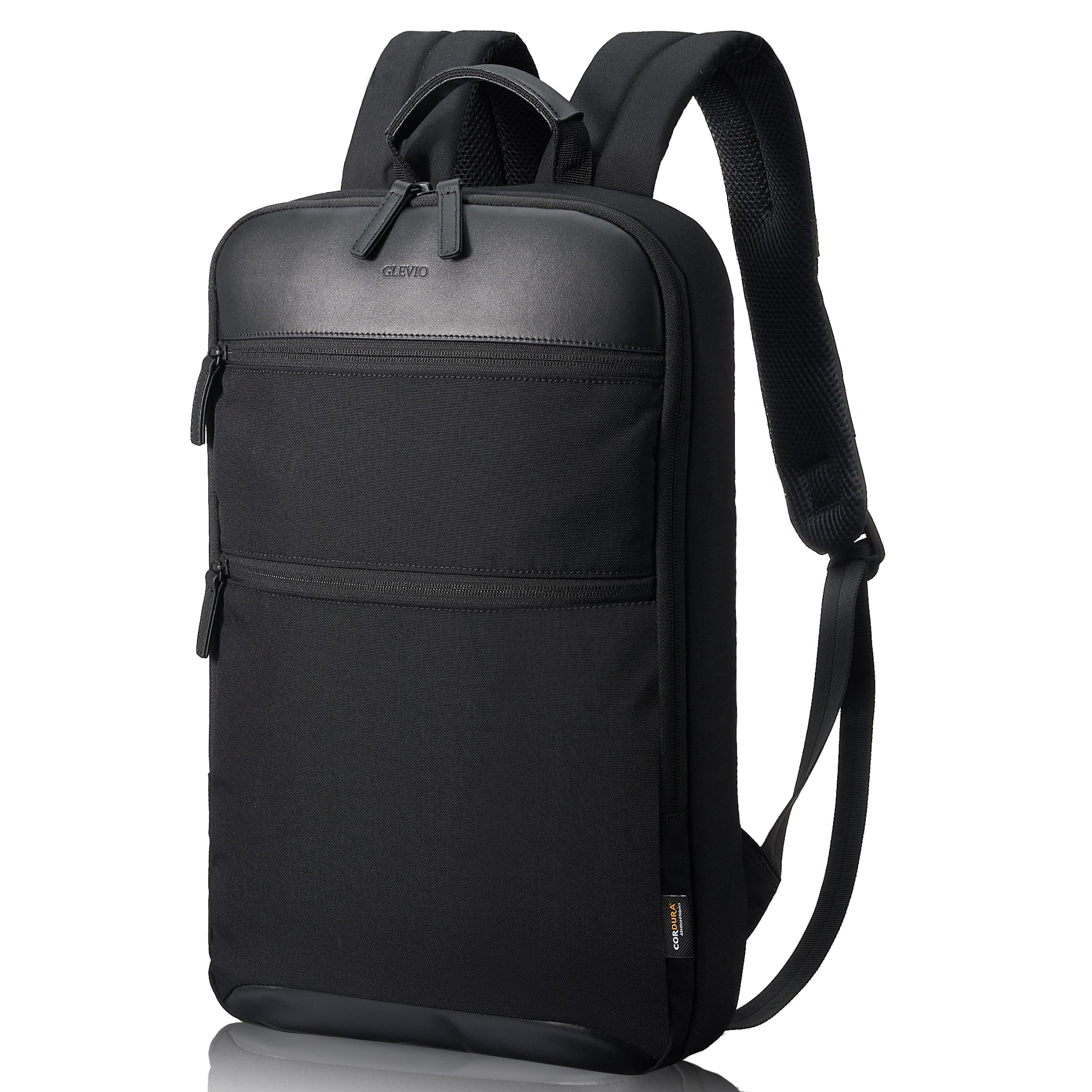

Мужской тонкий бизнес-рюкзак Grevio из кордуры, нейлона и натуральной кожи, вмещает ПК до 14 дюймов, водоотталкивающий, большой вместимости, с множеством отделений, молния YKK,