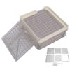 0# 100 Holes Capsule Powder Filler Plate Acrylic Transparent Capsule Manual Filling Tool
