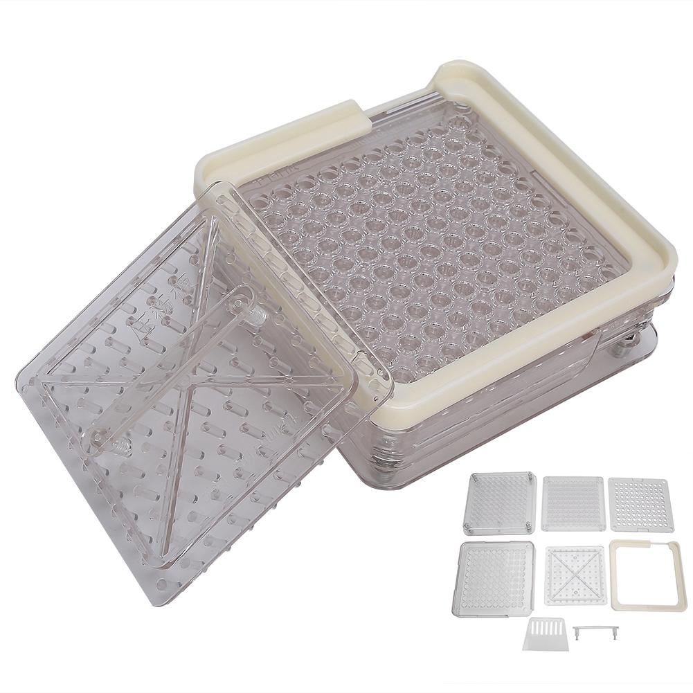 0# 100 Holes Capsule Powder Filler Plate Acrylic Transparent Capsule Manual Filling Tool