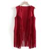 2024 European & American Spring/Summer Women's Slim Tassel Vest Tank Top