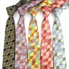 Men's Fashion Multi-color Linen Tie Sea Wave Fish Scale Pattern Tie Wedding Party Gift Daily Wear High Quality 7cm Golde Necktie