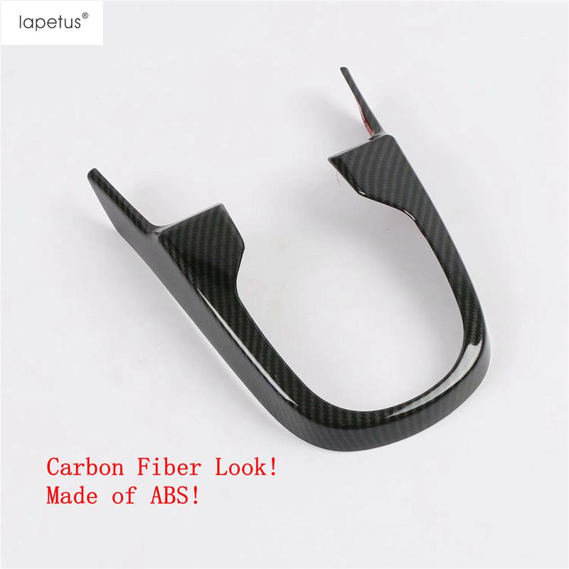 For Honda FIT Jazz 2014 - Central Control Gear Shift Frame Panel Decoration Cover Trim ABS Carbon Fiber Accessories Interior