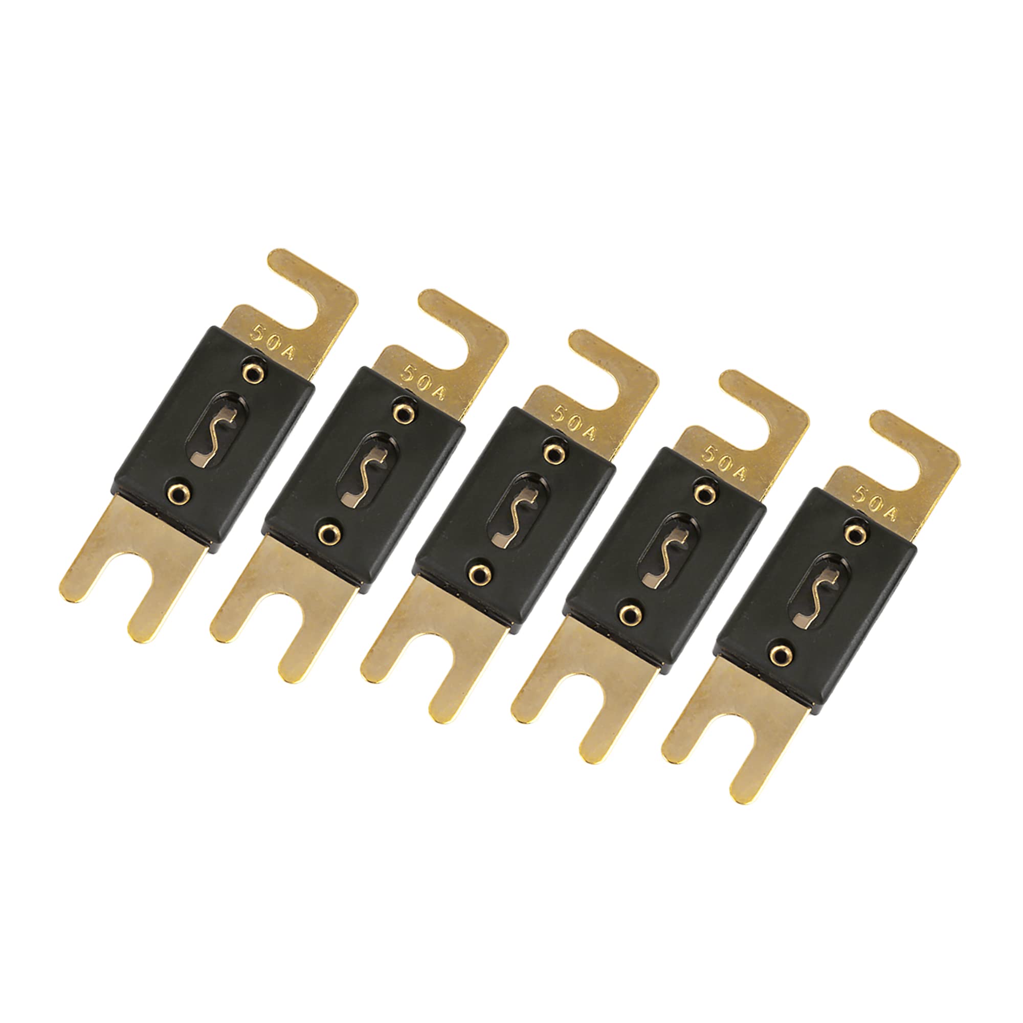 

ACROPIX ANL Предохранитель 50А Автомобиль Транспортное средство Грузовик Мотоцикл Лодка Авто Аудио Усилитель Черный 5шт