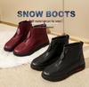 Women's High-Top Warm Velvet & Thick Cotton Shoes - Comfortable PU Sole for Middle-Aged & Elderly