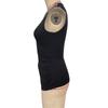 Spring and Summer Women's Elegant Cross Pleated Hot Drilling Sleeveless Vest Slim Slim T-Shirt