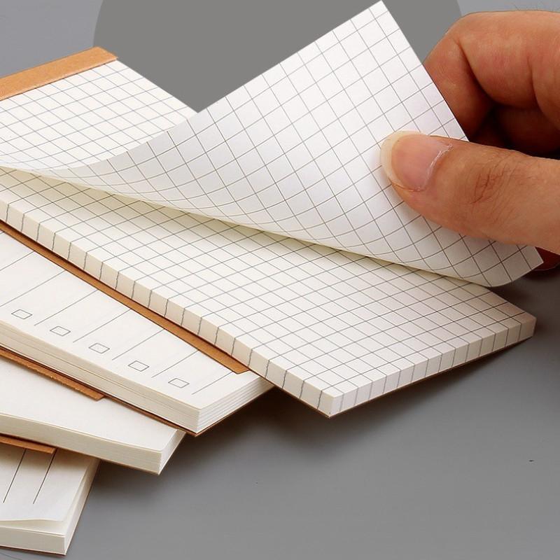 1pcs Simple Horizontal Grid Small Notepad Portable Creative Office Memo Pad Multi-functional Daily Planner Schedule Task List