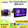 Car Radio Android For Toyota Sienna 2 XL20 2003 2004-2010 Carplay Android Auto Wireless Bluetooth  Car Multimedia Player Stereo