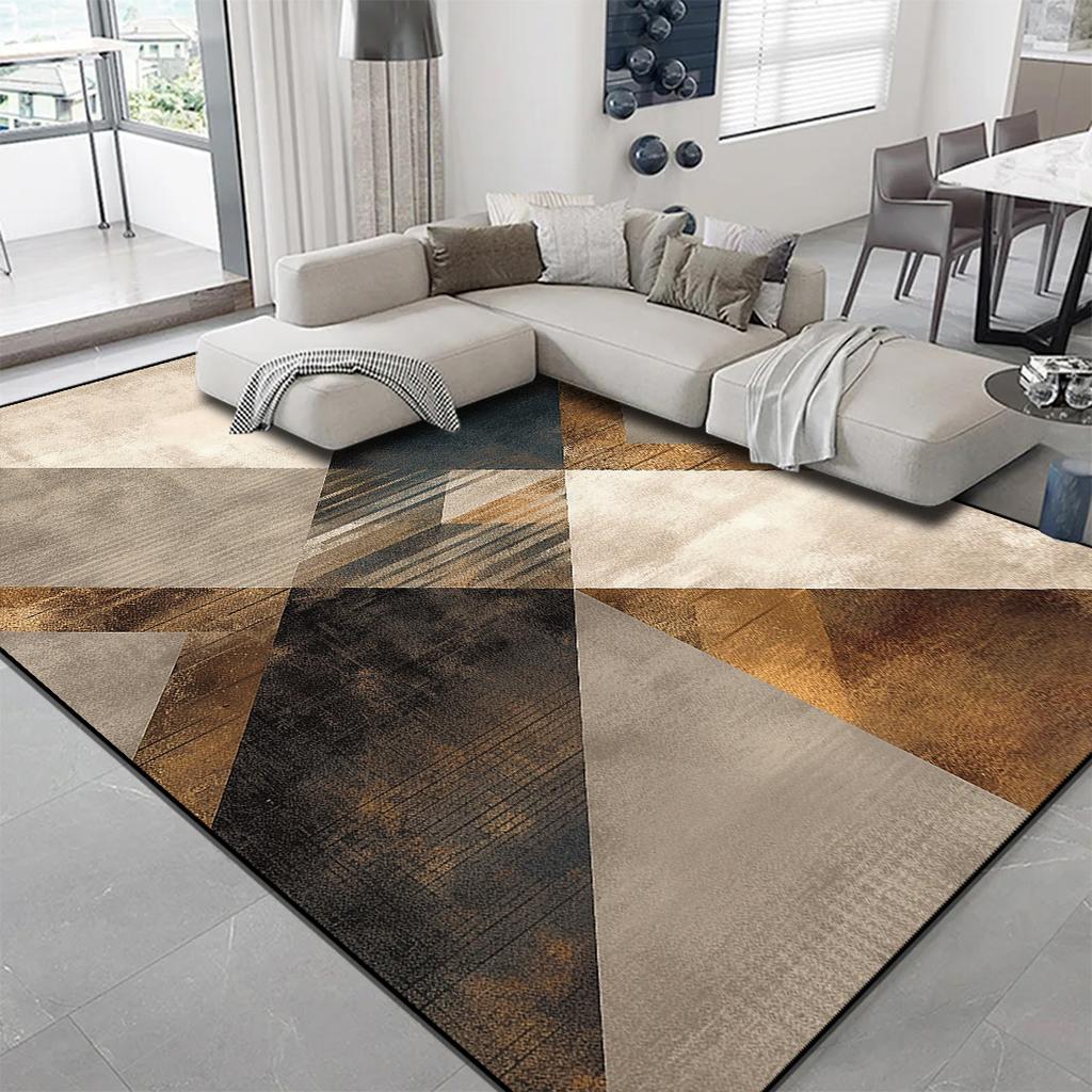 Nordic Light Luxury Living Room Rugs Sofa Coffee Tables Carpets Modern Geometric Bedroom Balcony Home Cloakroom Floor Mats