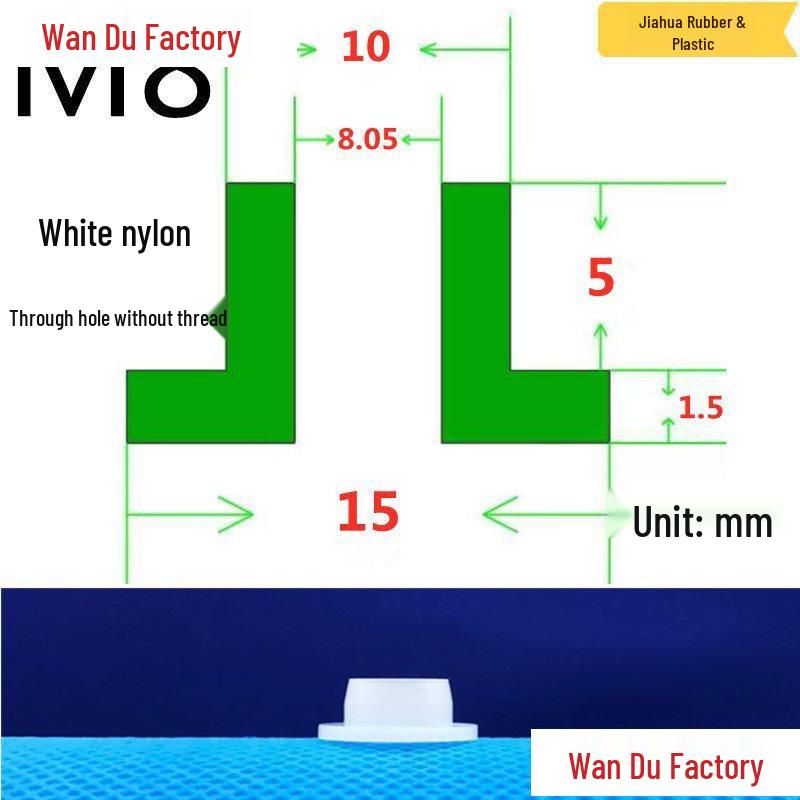 T-Shaped Nylon Insulating Bushing Spacer for M3-M35 Threads