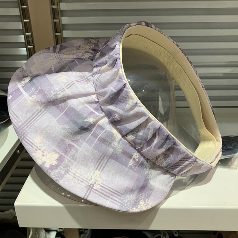 

UV Protection Women Sun Hat Adjustable Beach Hat 2025 Visor Caps Outdoor фіолетовий