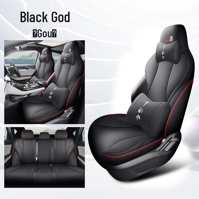 BYD Qin Plus DMI Seat Covers: Full Wrap, 24 & 23 Models, Four Season Compatible, Plus/EV Car Seat Cushions.