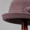 Hat Female God Mother Knitted Bucket Hat Velvet Warm Basin Hat Grandma Wool Hat Cold Proof