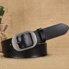 Womens Vintage Leather Belt With Alloy Pin Buckle Retro Style Jeans 2-4cm Width Genuine Cowhide