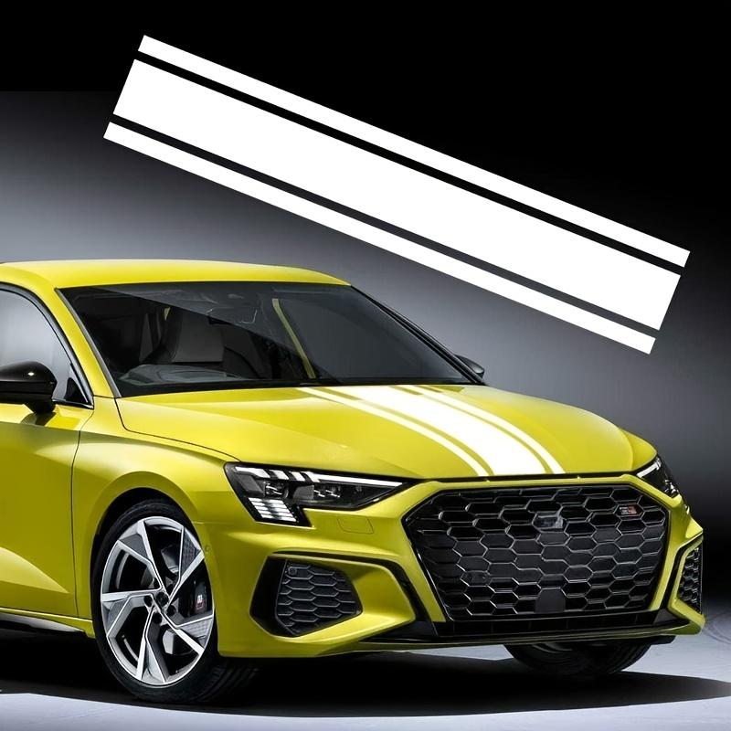 1Roll Car Hood Sticker Racing Stripes Side Body Waterproof Vinyl Decal Modification Self-adhesive Vehicle Decoration