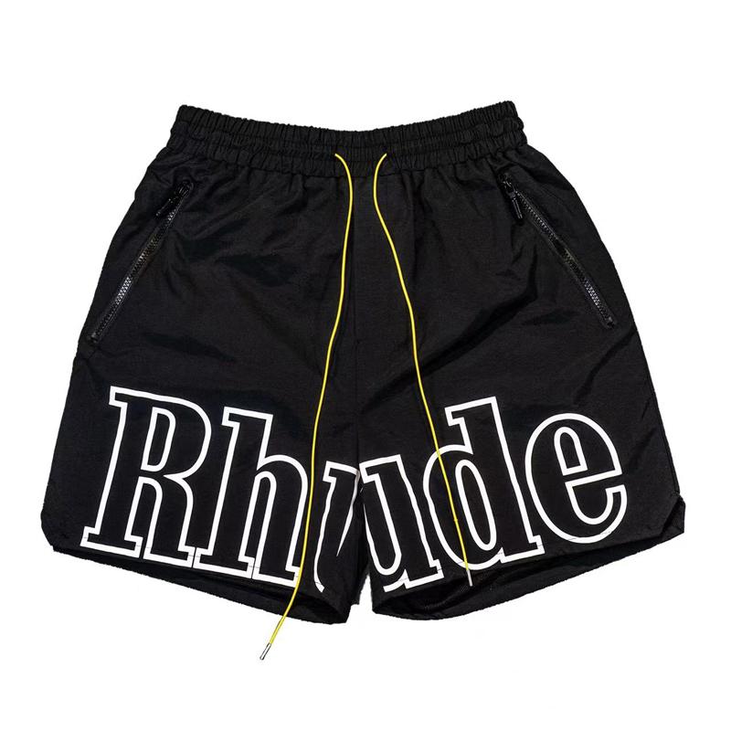 Tendance Rue Rhude Short Décontracté Hip-hop Hommes Femmes Lâche Respirant Séchage Rapide Maille Short de Sport L