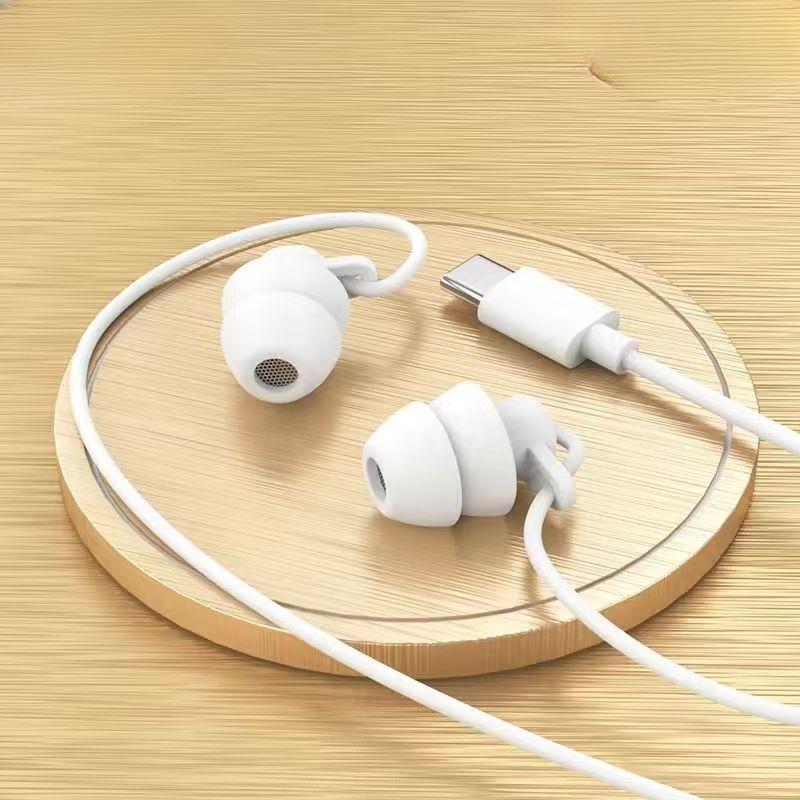 

Наушники для сна, проводные, внутриканальные, для сна, специальная боковая звукоизоляция, шумоподавление, высокое качество звука, обучение без давления на ухо, универсальные белый