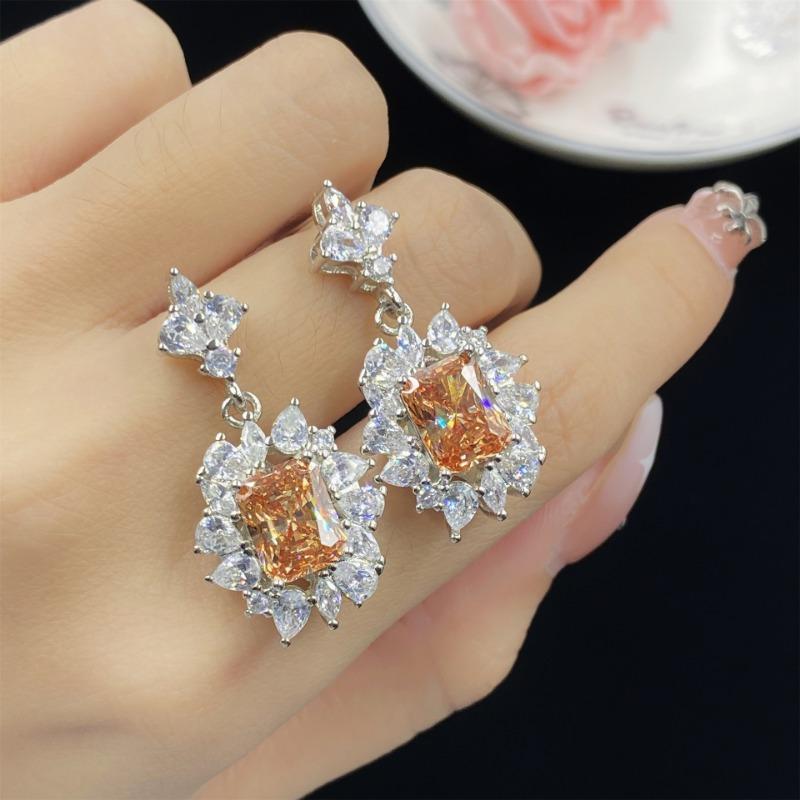 Sace Gems Klasický zirkonový prsten ze slitiny mědi Náušnice Přívěsek Náhrdelník Soupravy šperků Dárky na svatbu