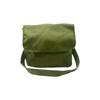 Geantă de umăr din pânză verde militar vintage WL0979