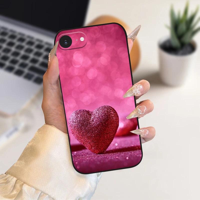 Case For iPhone SE4 Fashion Color Painted Soft Silicone Phone Coque Cover For Apple iPhone 16e 5G A3409 A3408 Shockproof Cases