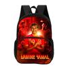 Travel Large Capacity Knapsack L-Lamin Yamal Students Kids Football Star School Bag with Front Pocket Backpack Sports Bookbag