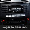 Car Air CD Control Panel Frame Decoration Trim For Mercedes Benz E Class Coupe W207 C207 2009-2016 Interior Accessories Sticker