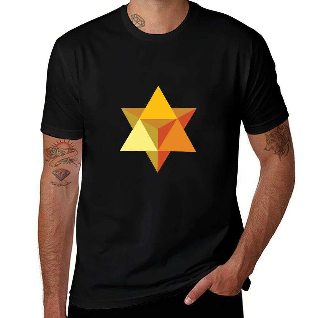 Star Tetrahedron (Merkaba) Tshirt Outdoor Work Short Sleeve Top