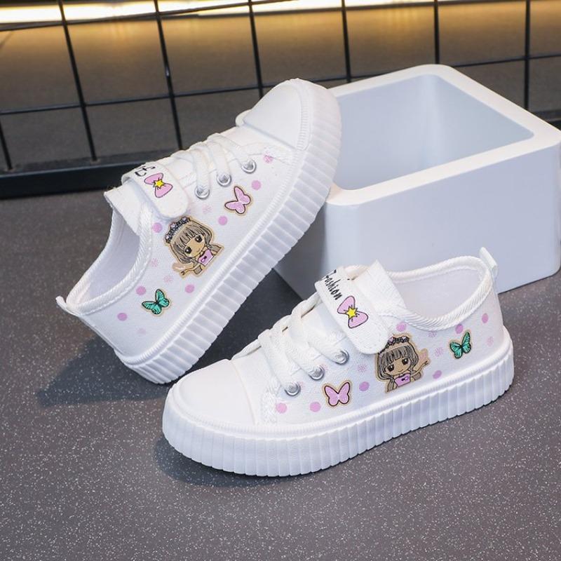 Модная детская милая мультяшная парусиновая обувь — фото 7