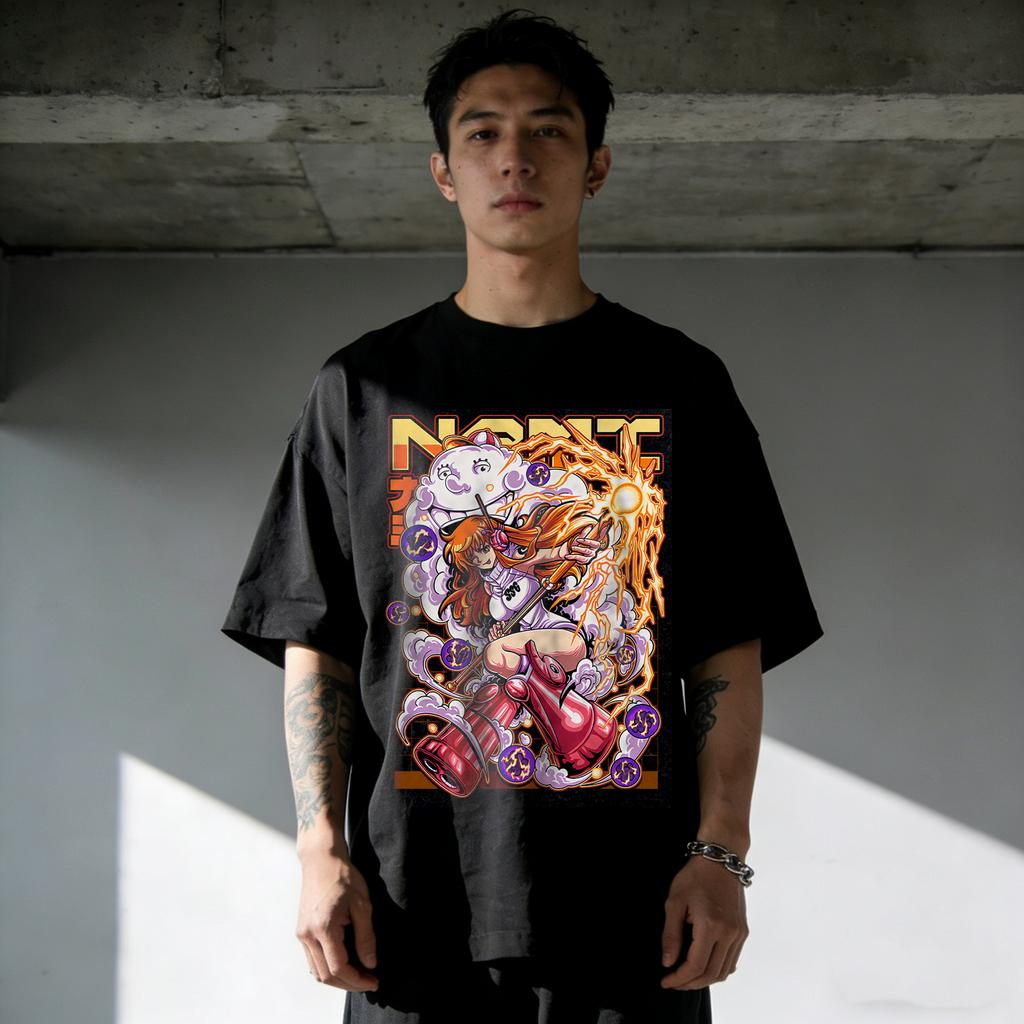 One Piece Unisex Unisex Cotton Nami Print Tshirt Summer Anime Tee 2026 Summer Shortsleeved Retro Harajuku Y2k Streetwear Tops